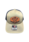 Leather Crappie Patch Hat