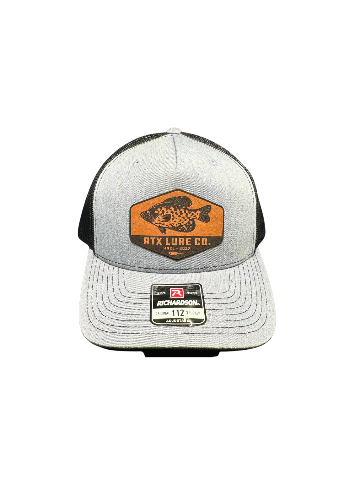 Leather Crappie Patch Hat