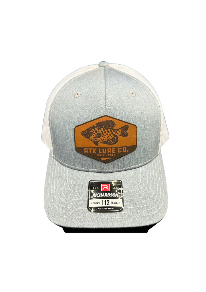 Leather Crappie Patch Hat