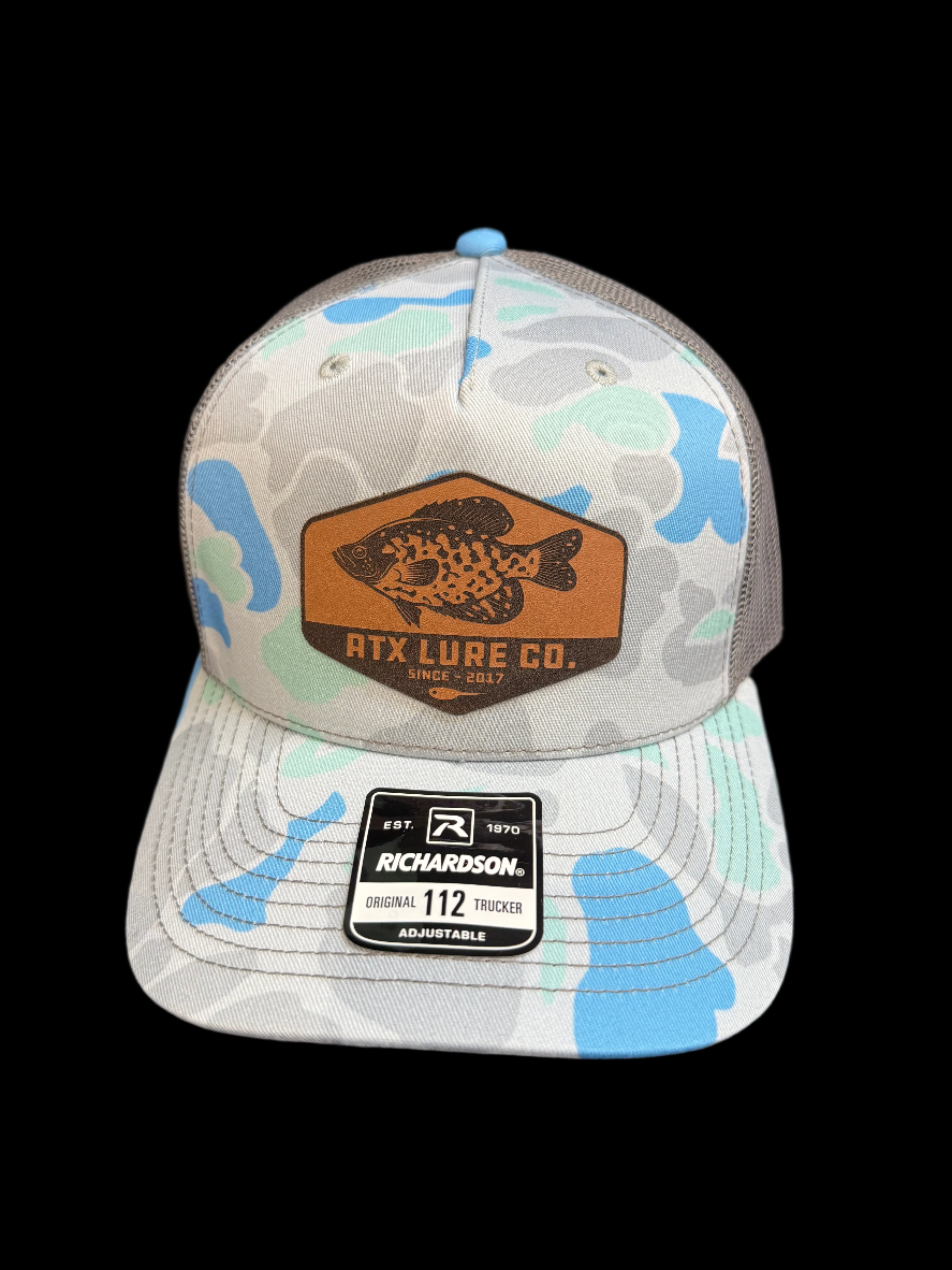 Leather Crappie Patch Hat – ATX Lure Company
